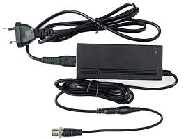 Блок питания, 19V/3.42A DC Ø4.0 с кабелем питания, 8 PIN разъём М12 в разъём Ø4.0мм