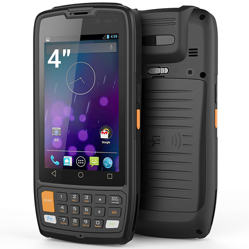 Защищенный терминал Cyberbook T42 4" 800*480, MediaTek MT8735A, 1ГБ, 8ГБ, WiFi, BT, LTE, GPS, NFC, 2D, Android 8.1 